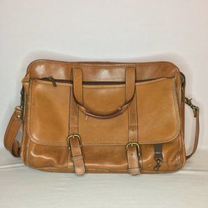 Korchmar Schlesinger Belted Leather Briefcase